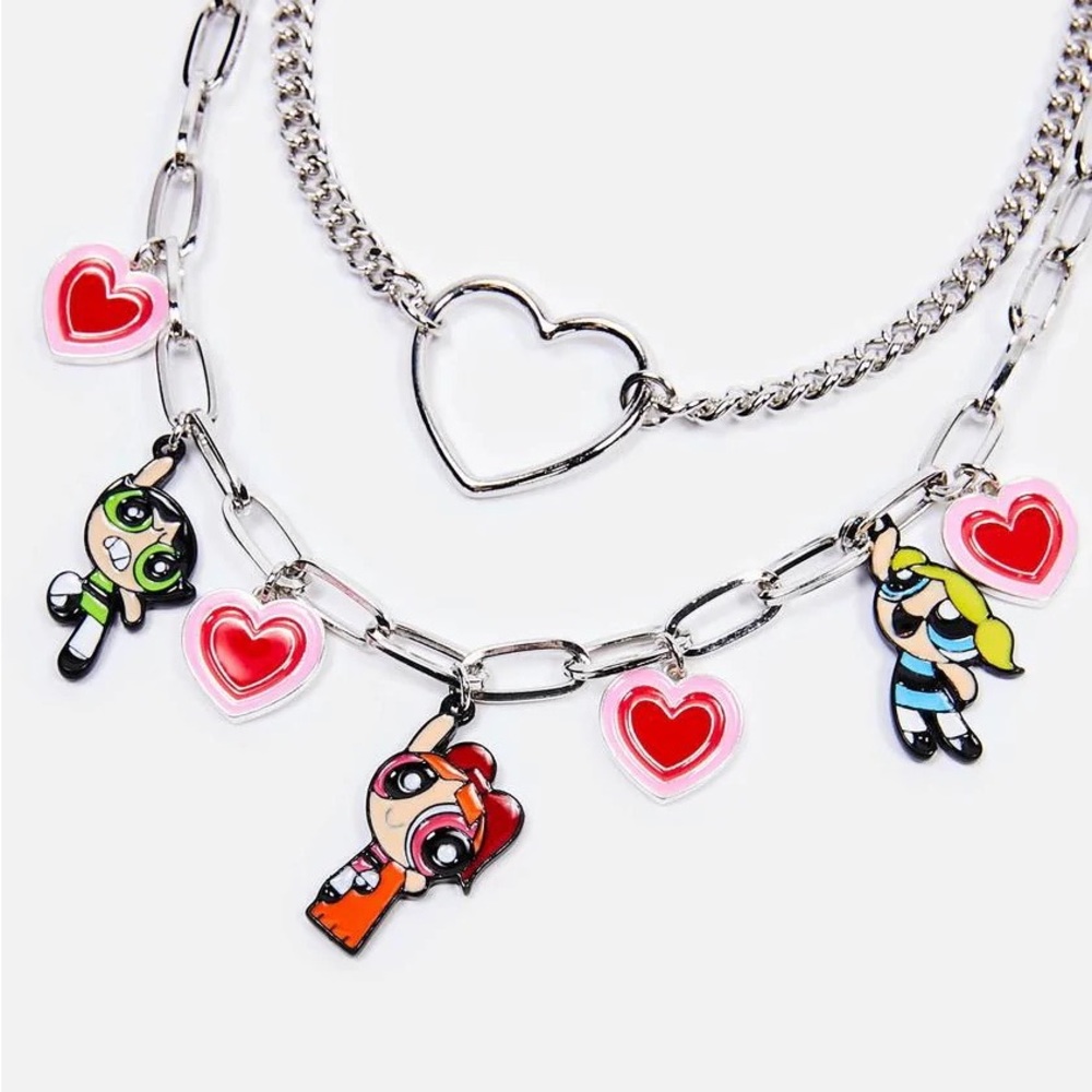 Dolls Kill x The Powerpuff Girls Power Play Charm Necklace